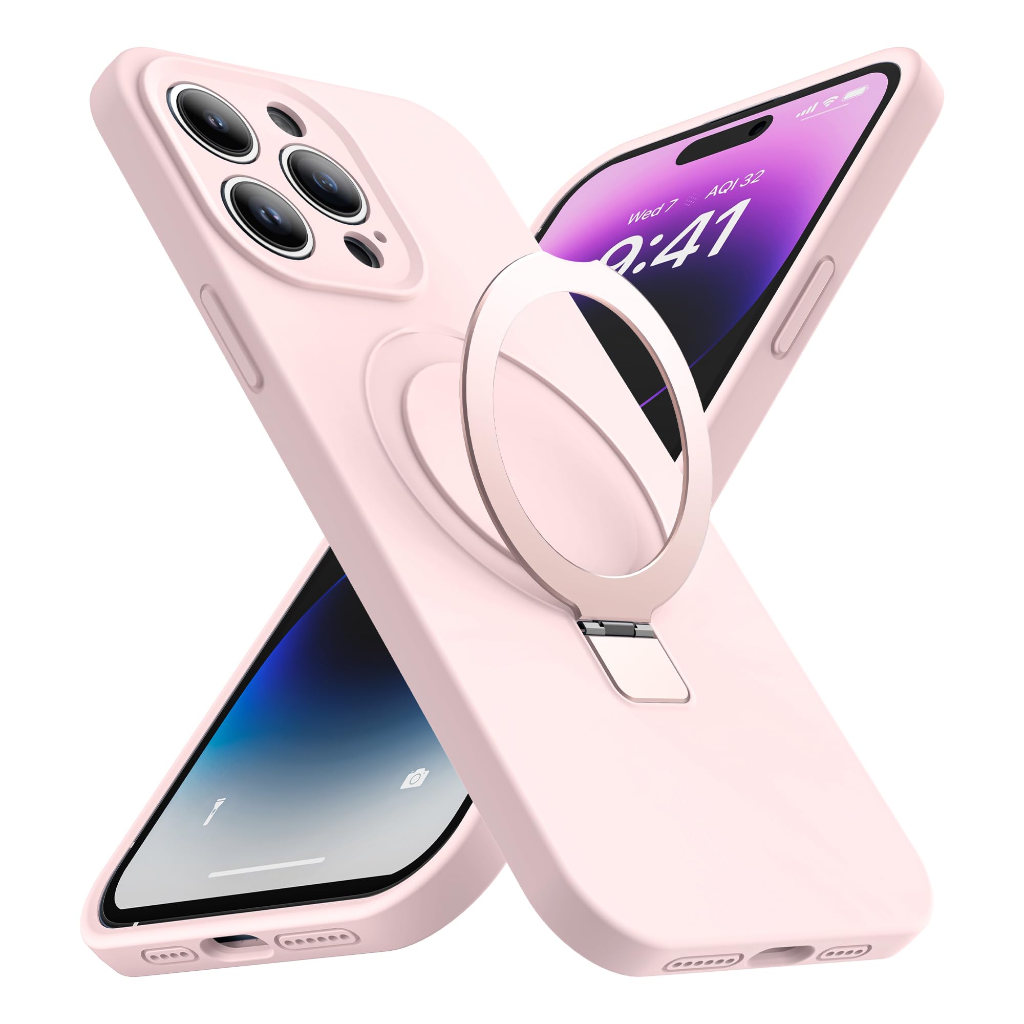 Amazon.com: SKYLMW Case for iPhone 13 Pro Max with Stand,6.7